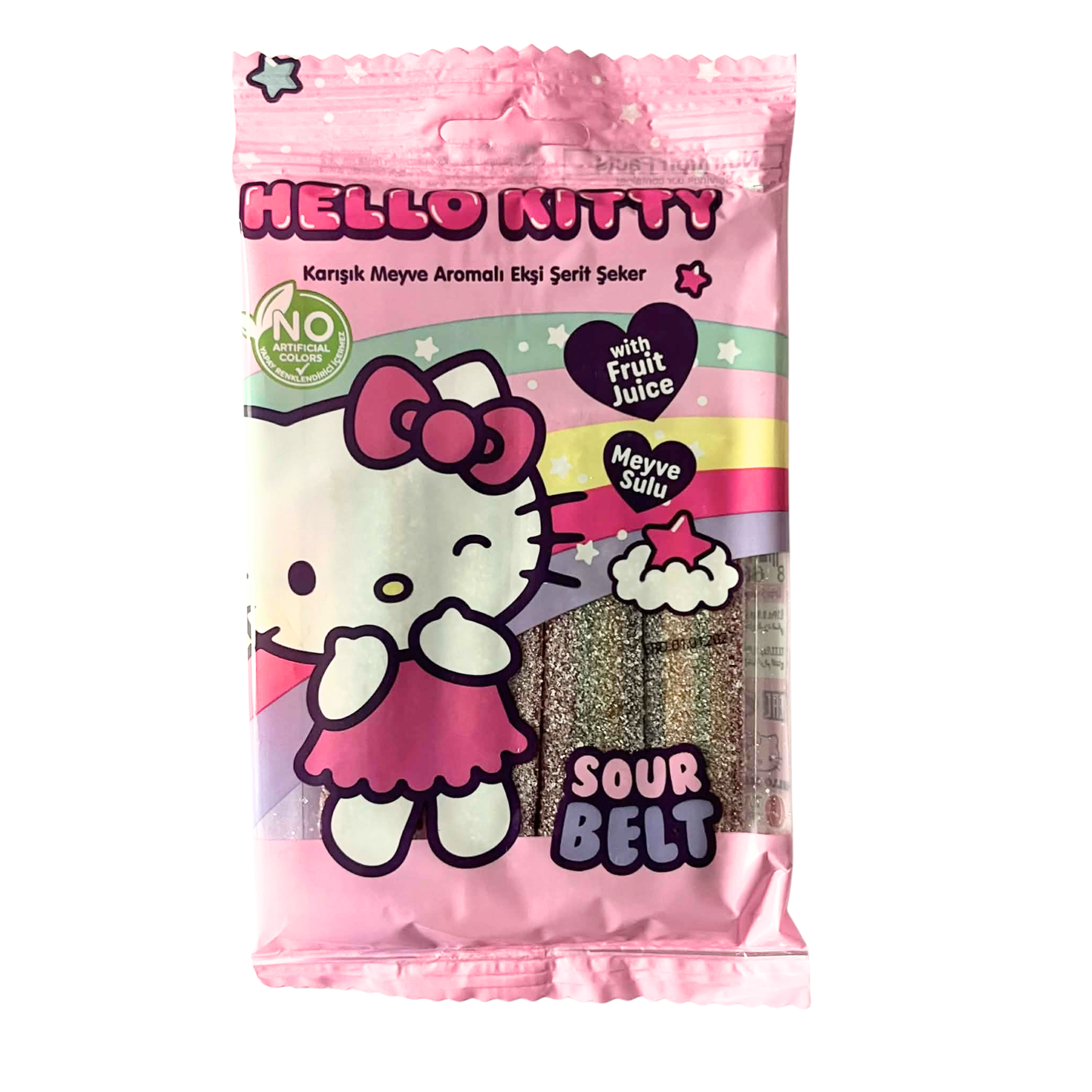 Hello Kitty Sour Belt Gummies (Türkiye, 80g)