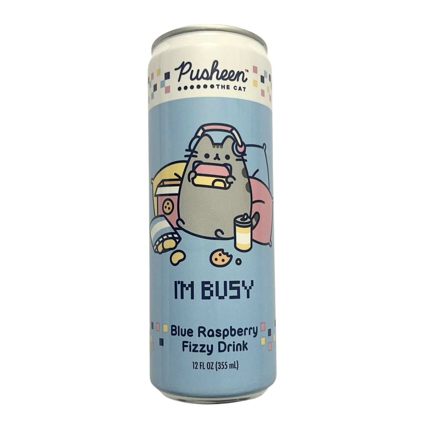 Pusheen Blue Raspberry Fizzy Drink (USA, 355ml)