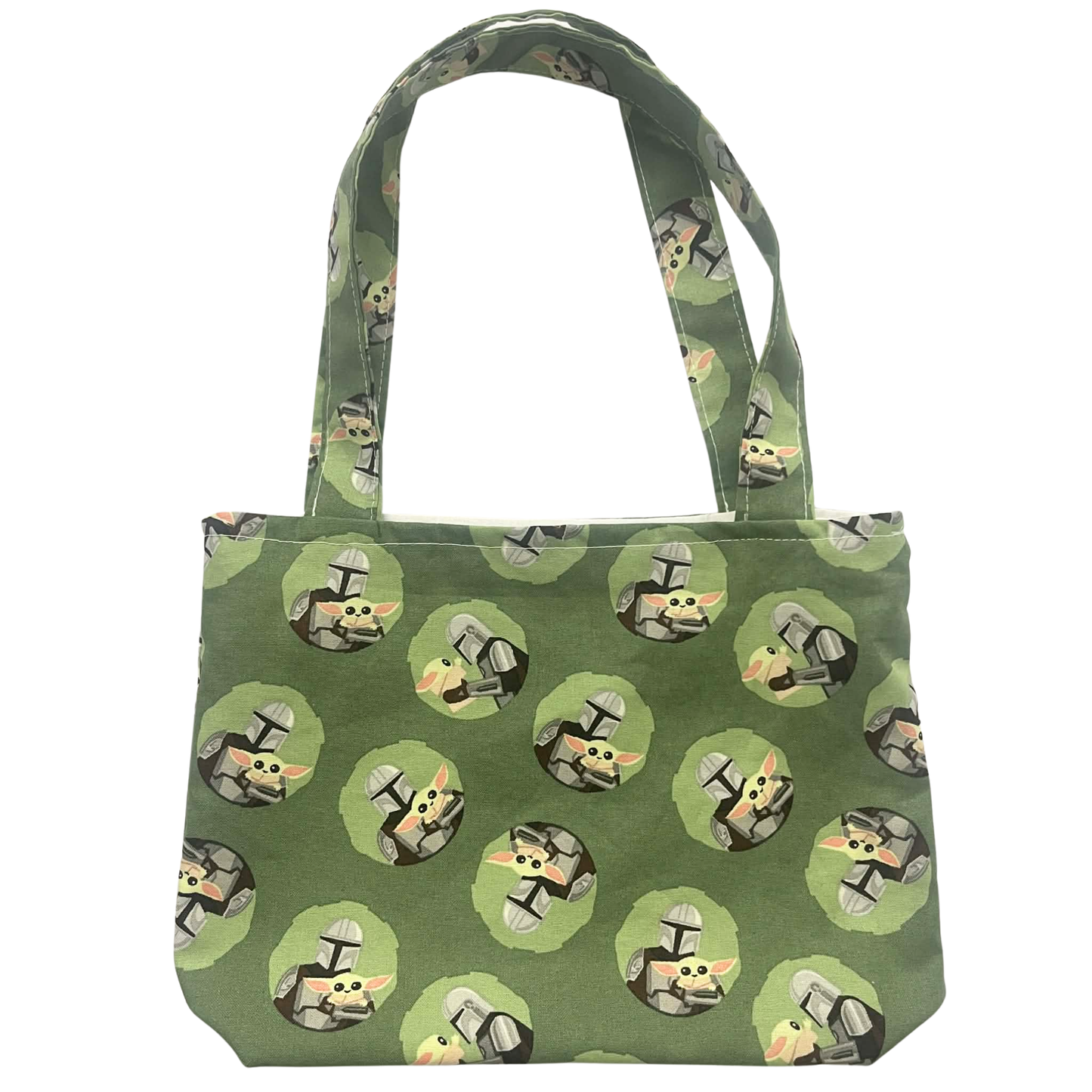 Mandalorian & Grogu (Baby Yoda) Handmade Kawaii Mini Tote Bag
