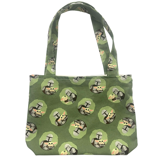 Mandalorian & Grogu (Baby Yoda) Handmade Kawaii Mini Tote Bag