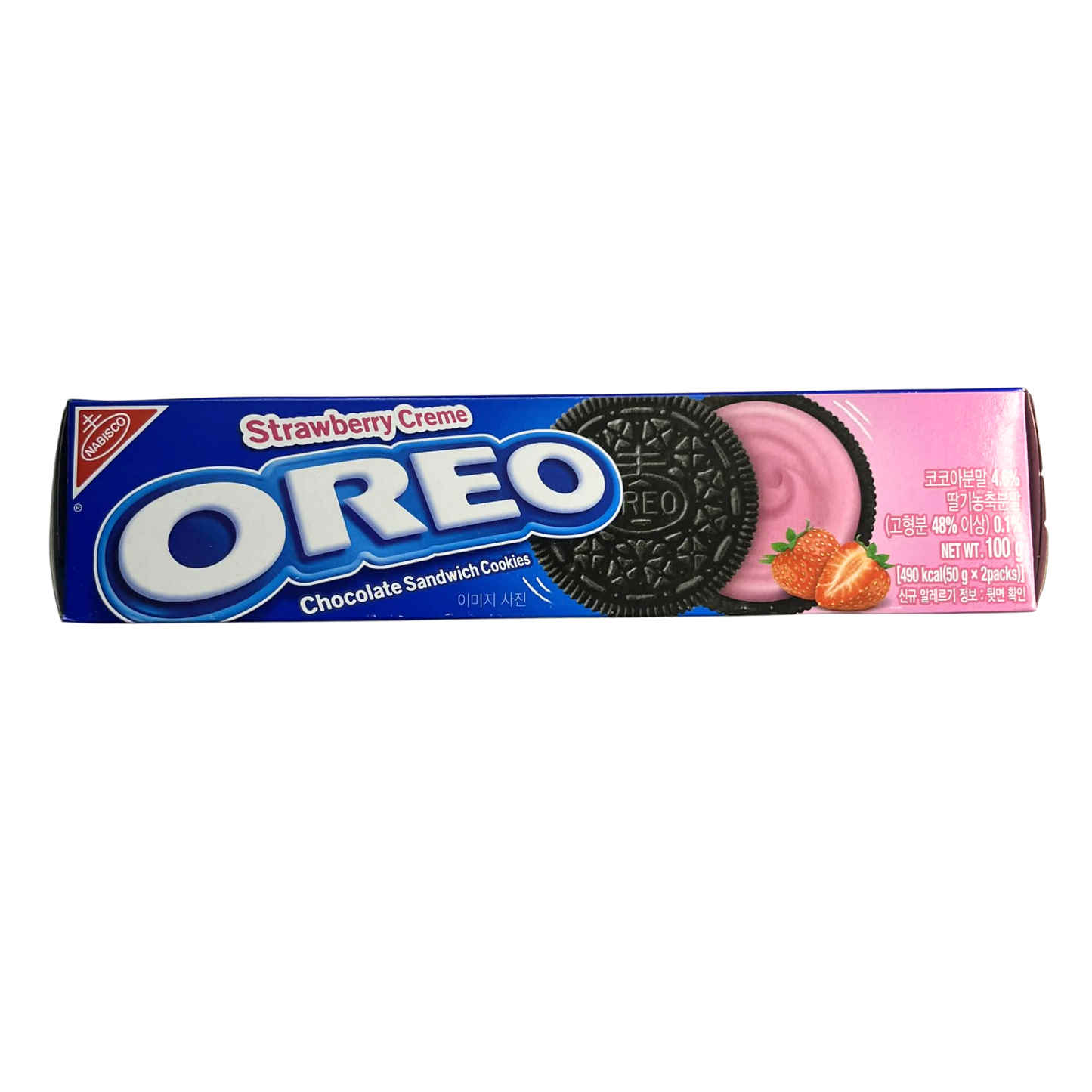Oreo Strawberry Cream Cookies (Korea)