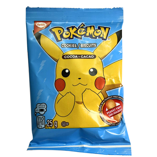 Pokémon Pikachu Cocoa Cookies (Canada, 25g)