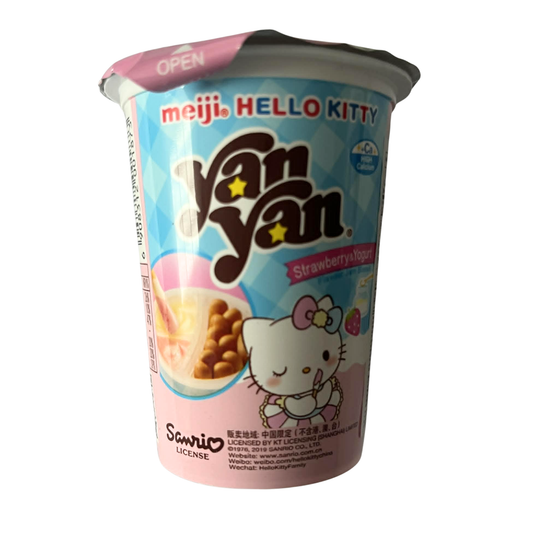 Meiji Hello Kitty Yan Yan Strawberry Dip Biscuit Sticks (China, 25g)